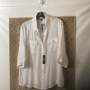 BOGARI white blouse. Size L